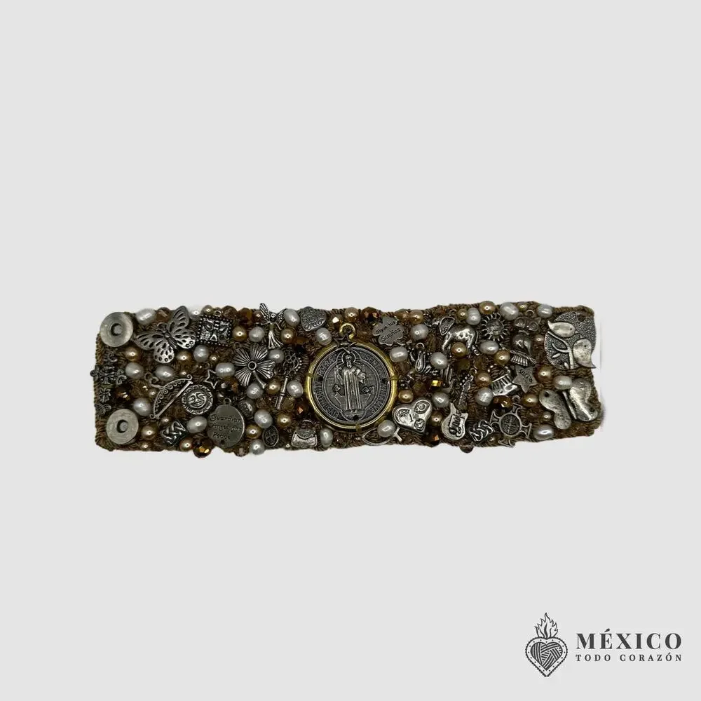 Mexican protetion bracelet charms SAN BENITO one of a kind - Picture 2 of 2